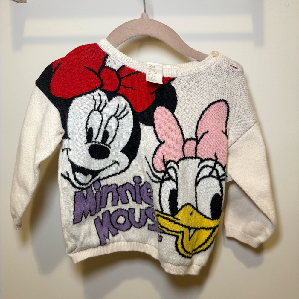 H&M Kids Minnie Mouse Sweater - Red, Pink, White
